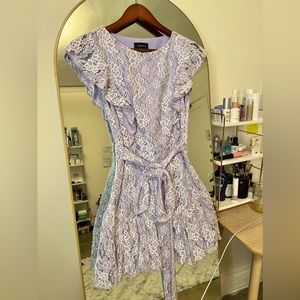 Majorelle Floral Lace Beautiful Dress Tie Waist XS (Revolve)